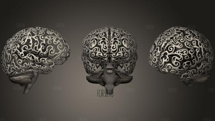 Lotus Brain 3d stl модель для ЧПУ